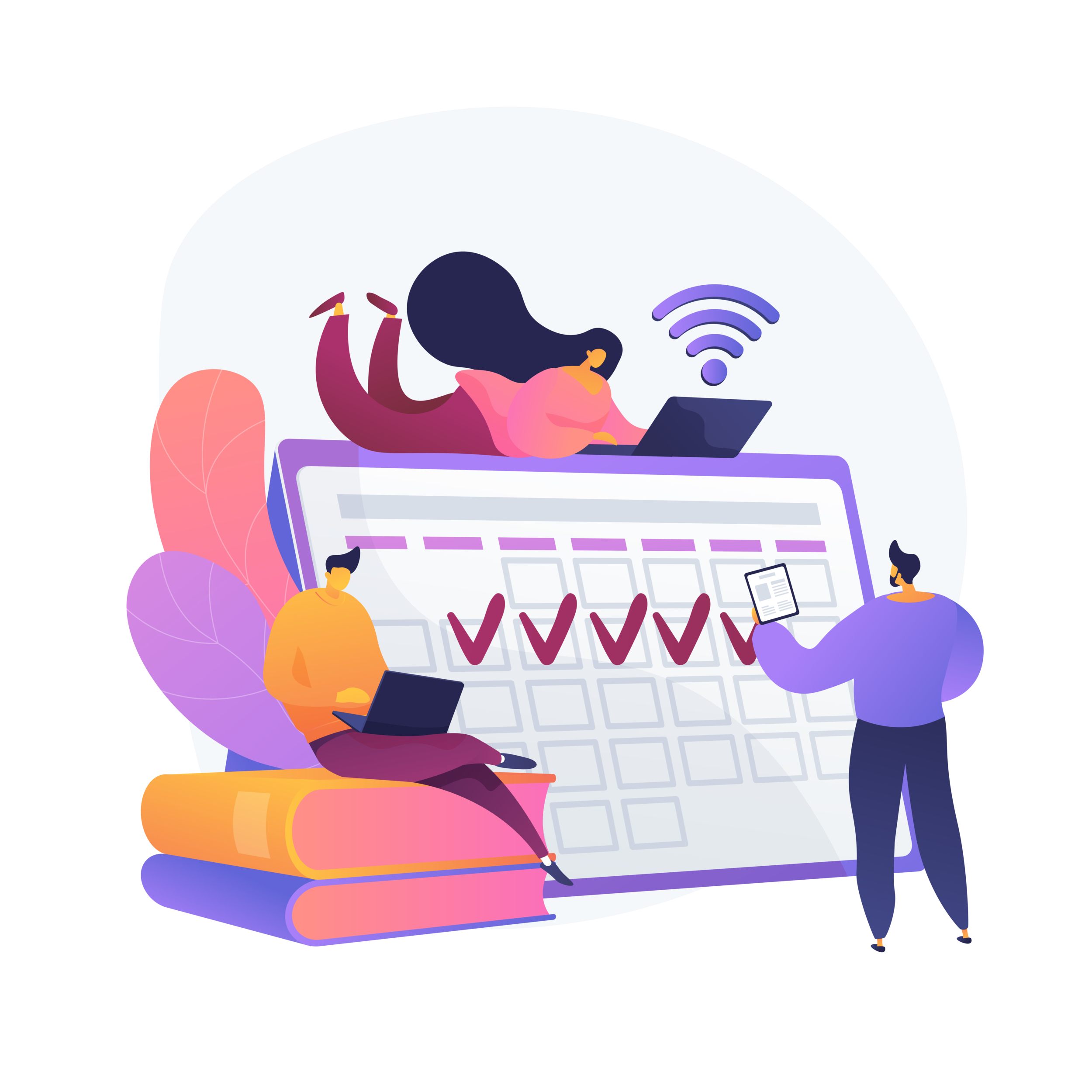 Workflow organization vector concept metaphor